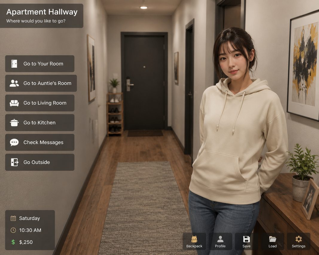 我的可爱表姐 操作界面 实机截图 1